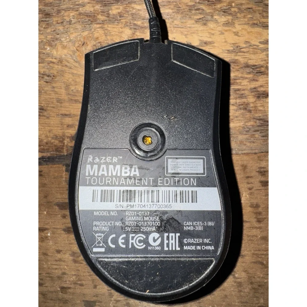 Razer‎ Mamba Tournament Edition RZ01-0137 Wired Gaming Mouse Tested RGB